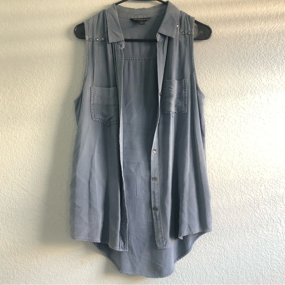 Rock & Republic Studded Denim tank top - Picture 2 of 8